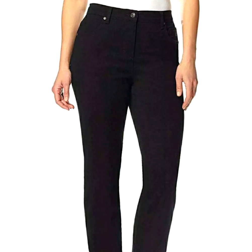 Gloria Vanderbuilt Black Jeans Sz 8